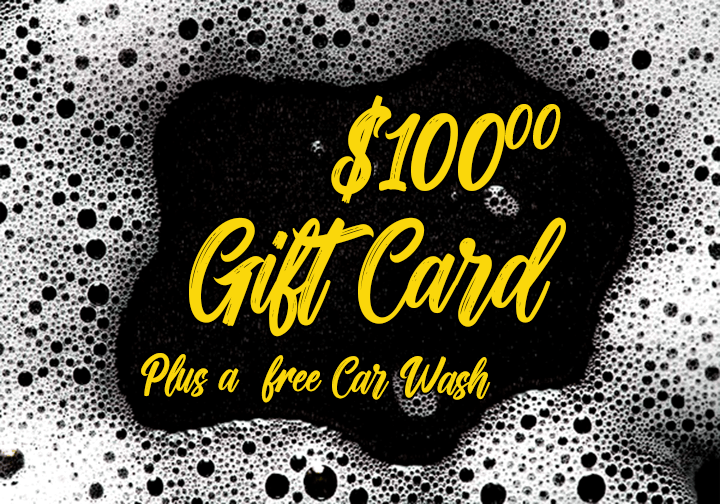 $100.00 Ultimate Express Car Wash Gift Card Plus a free car wash