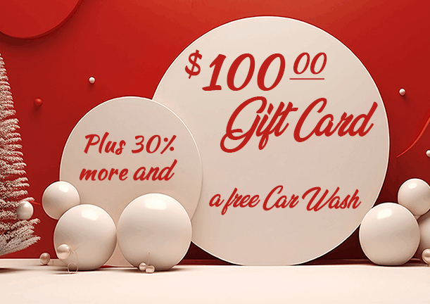 $100.00 Ultimate Express Car Wash Gift Card Plus a free car wash