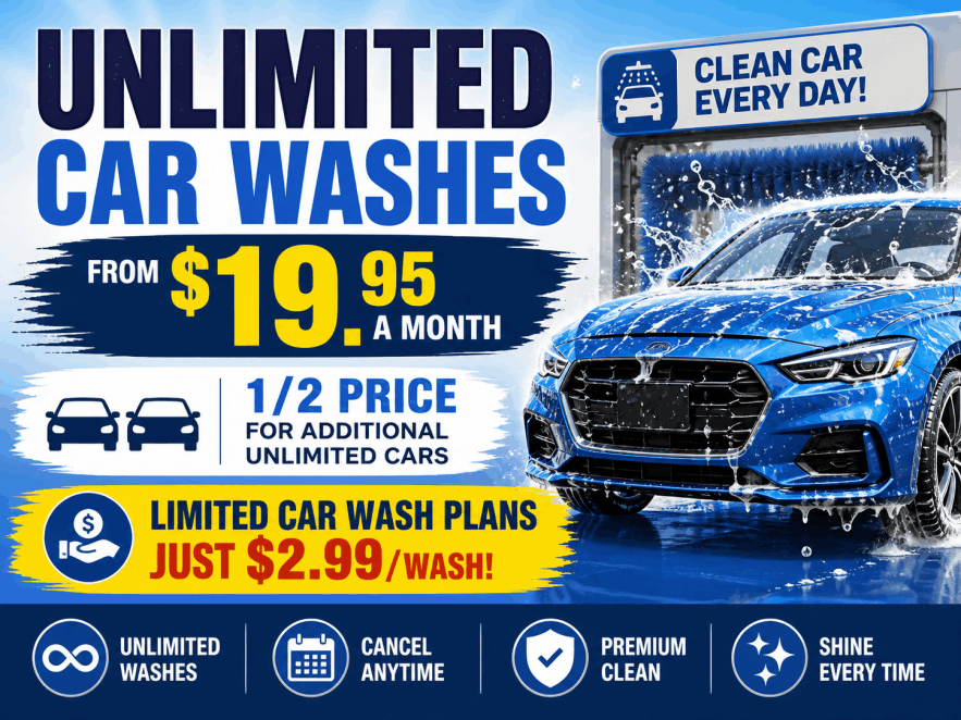 Unlimited & Limited Car Wash Clubs